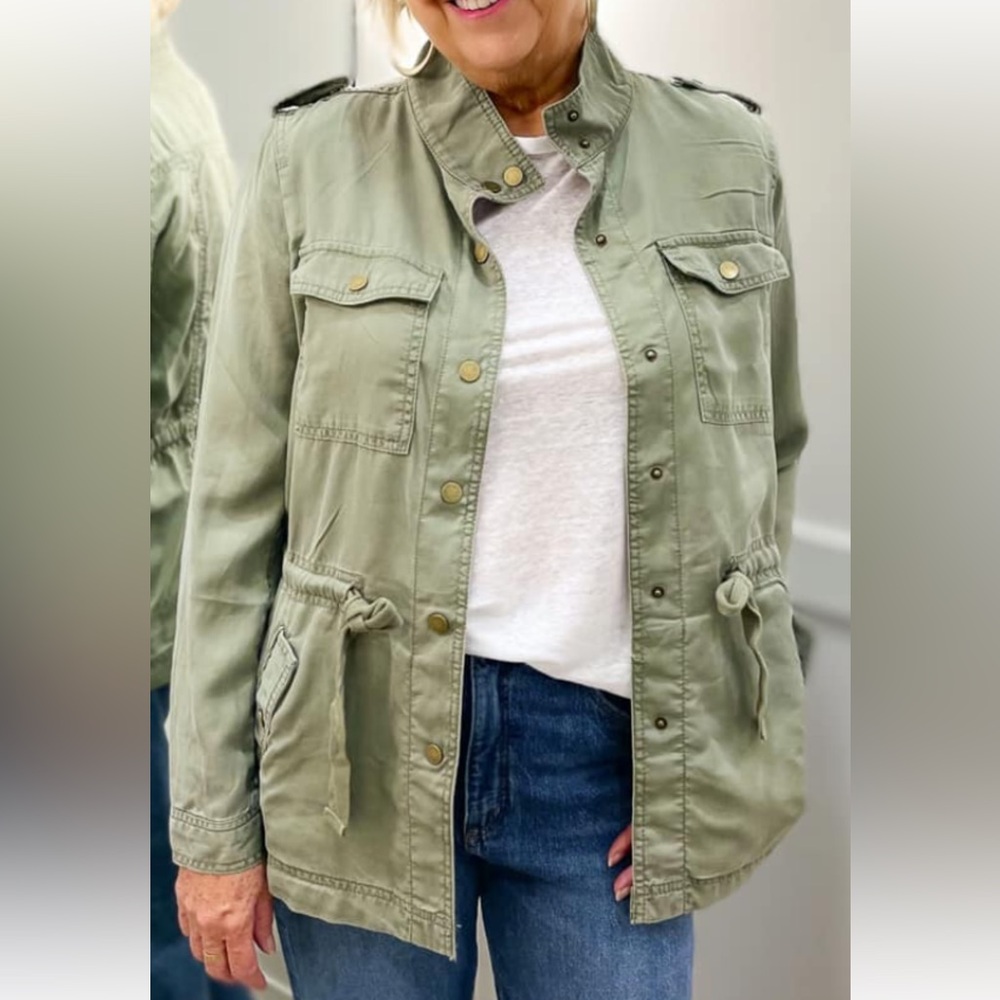 LOFT Olive Green Utility Jacket Size  XL